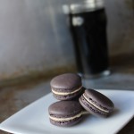 Irish Stout French Macarons // Beer French Macarons // DelectableBakeHouse.com